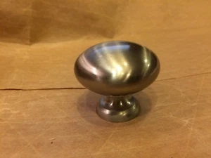 Heavy Beautiful 1-9/16" Diameter Satin Nickel Knob - Picture 1 of 2