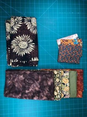 Quilters Project Bundle 7.75 yards Brown Nature Fabric, Moda, St. James RJR - Image 1 of 4