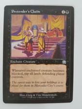 Pretender's Claim Magic the Gathering MTG Mercadian Masques Black Common