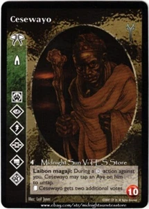 Cesewayo Advanced Osebo Ebony Kingdom V:TES VTES Vampire CCG - Picture 1 of 1