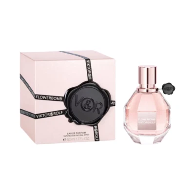 Flowerbomb Por Viktor Rolf 1.7 OZ L'Eau De Parfum Spray para Mujer Nuevo En Caja Foto 1 de 2