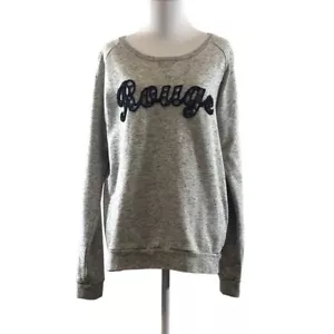 Maison Scotch Rouge Gray Heather Sweatshirt Womens 3 Cotton Pullover Large - Picture 1 of 14