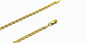 PEGASO GIOIELLI Collana Uomo in Oro Giallo 18K 750 Catena Tigre Pinzata cm 50 - Imagen 1 de 8