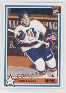 1990-91 7th Inning Sketch WHL Scott Loucks #296