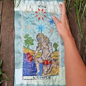 Tarot Card Star Handmade Embroidered Patch - Picture 1 of 7
