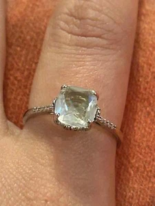 Anillo plata esterlina 925 anillo banda impresionante regalo talla 9 - Imagen 1 de 6