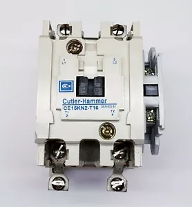 New Eaton Cutler-Hammer CONTACTOR CE15KNS2AB-T16 2 Pole 73A 110/120V 50/60Hz - Picture 1 of 3