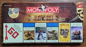 Pirates of the Caribbean Trilogy Edition Board Game 6 Collectible Pewter Charm - Picture 1 of 6