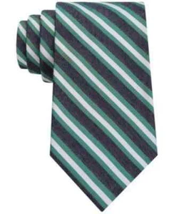CALVIN KLEIN HOMBRE TOLDOS MODERNOS RAYAS CORBATA DELGADA TALLA ÚNICA AQUA - Imagen 1 de 4