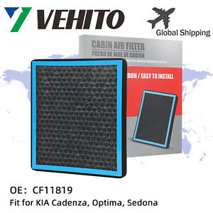 VEHITO HEPA Cabin Air Filter for KIA Cadenza,Optima,Sedona CF11819