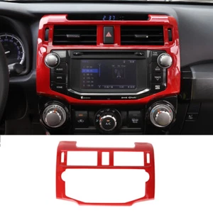 Red Central Console Navigation Frame Trim for 4runner SUV 10-19 Accessory - Picture 1 of 7