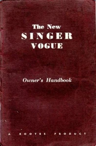 Singer Vogue Series 1 original English handbook 1962 - Picture 1 of 1