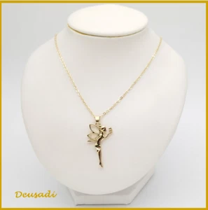 Chain With The Pixie of The Teeth Children, We IN Two Tones Silver And Gold - Picture 1 of 5
