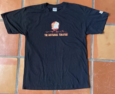 GILDAN ULTRA BLEND Hombre GRANDE Camiseta Negra LOS TOMATES NOCTURNOS Bomba Atómica Foto 1 de 4