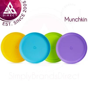 Munchkin Multi Plates Set Pack of 4│For 6+ months Toddler Meals│Microwave Safe - Picture 1 of 6