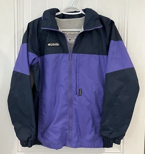 Columbia Youth Size 14/16 Color Block Jersey Lined Packable Windbreaker w/Hood - Picture 1 of 18