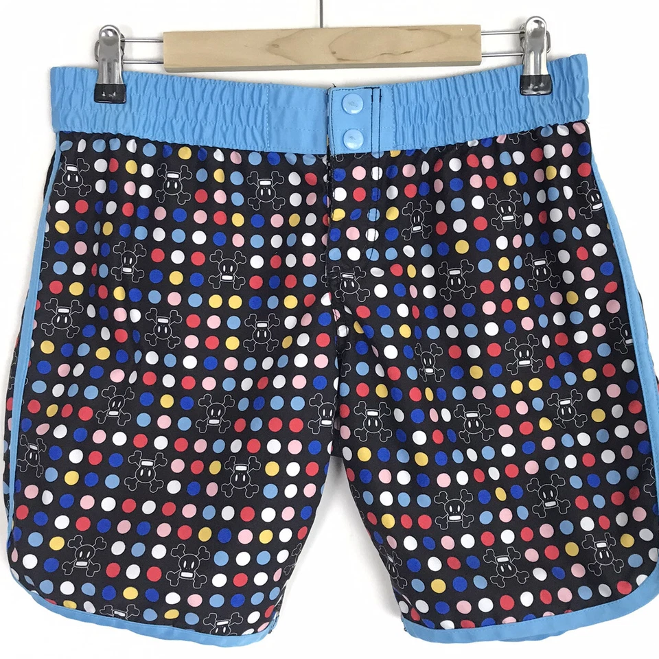 Женские шорты Paul Frank Y2K со скрещенными костями в горошек размер средний для плавания - Изображение 1 из 4