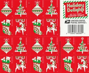 Scott# 5526-5529 HOLIDAYS DELIGHTS 2020 MNH FOREVER STAMPS BOOKLETS of 20 - Picture 1 of 1