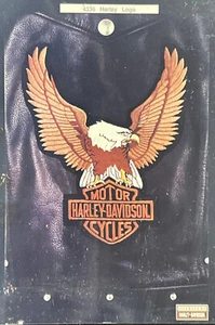 Vintage Poster 1990's Licensed Harley-Davidson Motorcycles Logo Patch 24" x 36" - Picture 1 of 1
