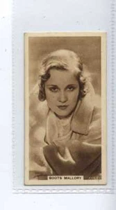 (Jg1227) UK TOBACCO, ESTRELLAS DE CINE, BOTAS MALLORY, 1933, #29 - Imagen 1 de 2