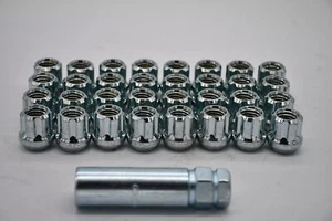 Set 24 12mm x 1.5 Spline Open Lug Nut 6 Spline 12x1.5 .85" Tall Gorilla M12-1.5 - Picture 1 of 3