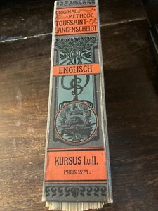 1 x Original Methode Toussant-Langenscheidt, Englisch, Kursus I.u.II - Bild 1 von 12
