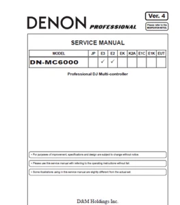 Denon DN-MC6000 Service Repair Manual - Printed - FREE NEXT DAY DELIVERY - Picture 1 of 1