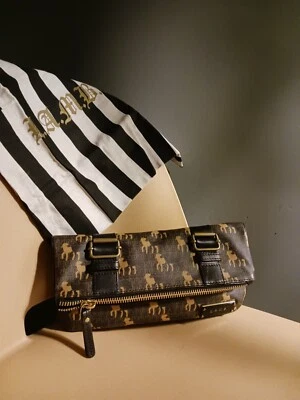 Auténtico L.A.M.B. Bolso clutch de cuero Gwen Stefani + bolsa antipolvo  Foto 1 de 4