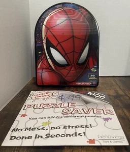Spider-Man City at Night 3D Lenticular 300pc Jigsaw Puzzle Tin FREE PUZZLE SAVER - Picture 1 of 6