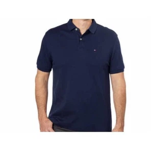 Auténtica CAMISA POLOS TOMMY HILFIGER PARA HOMBRE TODAS LAS TALLAS NUEVA CON ETIQUETAS 100% algodón azul marino - Imagen 1 de 7