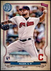 Logan Allen 2020 Topps Gypsy Queen 5x7 #123 /49 Indians