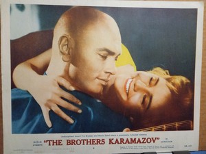 Lobby Card 1958 BROTHERS KARAMAZOV Maria Schell Yul Brynner best CU
