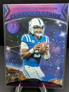 2024 Certified Football - Anthony Richardson, Certified Stars Purple Mirror 9/10 - Picture 1 of 2