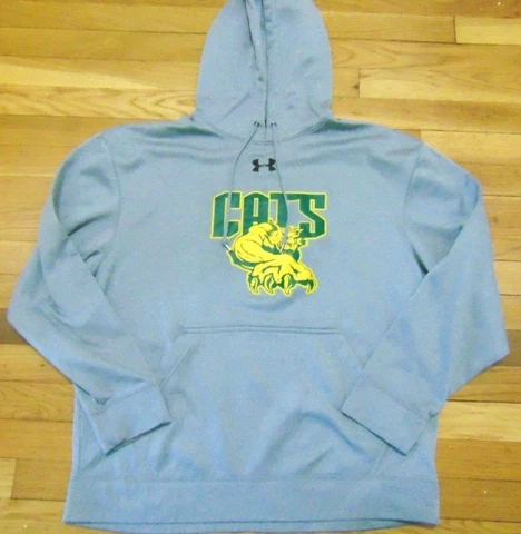 NCAA UNDER ARMOUR VERMONT CATAMOUNTS PERFORMANCE HOODED LOOSE SWEATSHIRT SIZE M Cover