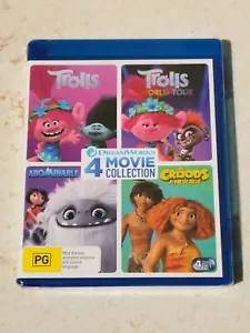 Trolls , Trolls World Tour, Abominable, The Croods: A New Age Blu-Ray NEW - Picture 1 of 3