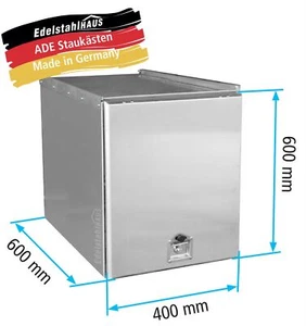 ADE Edelstahl Schubdeckel Staukasten 400x600x600mm - W4V15N040-60-60 - Bild 1 von 5