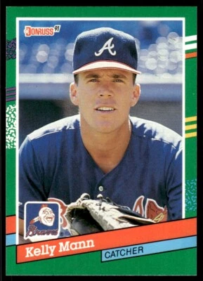 1991 Donruss Baseball Card Kelly Mann Atlanta Braves #736 - Image 1 of 2