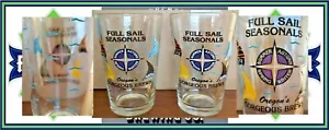 2 FULL SAIL Brewing Company Full Sail Seasonals Beer Pint Glasses Oregon - Picture 1 of 10