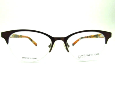 Jones New York J145 Brown 48 x 16 135 mm Stainless Steel Petite Eyeglass Frame - Image 1 of 3