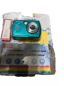 Polaroid 16MP Waterproof Digital Camera - Teal Blue - No Box - Picture 1 of 2