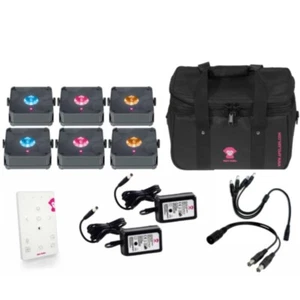 APE LABS MINI 2+ ROADPACK IP65 Inalámbrico Recargable RGBAW LED con SoftBag - Imagen 1 de 8