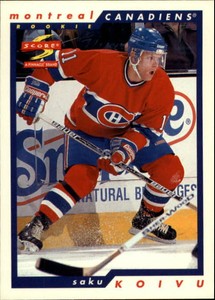 1996-97 Score Canadiens Hockey Card #238 Saku Koivu