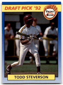 1992 Front Row Draft Picks #7 Todd Steverson NM Near Mint ID:43795