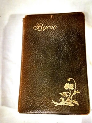1893 "SELECTED POEMS OF LORD BYRON" LEATHER COVER GILT TISSUE MATTHEW ARNOLD  - Image 1 of 4