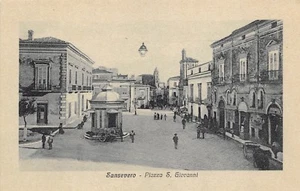6690) SANSEVERO (FOGGIA) PIAZZA S. GIOVANNI. EDICOLA, ANIMATA. - Imagen 1 de 2