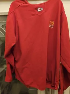 Kansas City Chiefs Tony Gonzalez NFL Majestic Fleece Crew Neck Sweatshirt - XL - Picture 1 of 7