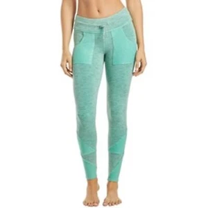 Free People Movement NWOT Kyoto Workout Leggings Blue Green Size S Pockets - Picture 1 of 9