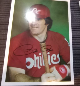 Juego de 2 tarjetas fotográficas gigantes Topps 1981 Philadelphia Phillies Team SCHMIDT Rose 5X 7" - Imagen 1 de 2