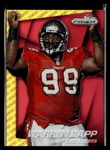 2014 Panini Prizm Red Yellow #173 Warren Sapp Tampa Bay Buccaneers Football Card - Picture 1 of 2