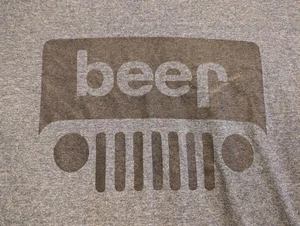 T-Shirt "Beer" Jeep Logo Parodie Large Gary Baumwollmischung gebraucht - Bild 1 von 5